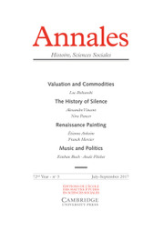 Annales. Histoire, Sciences Sociales - English Edition Volume 72 - Issue 3 -