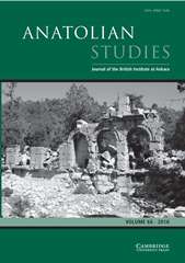Anatolian Studies Volume 66 - Issue  -