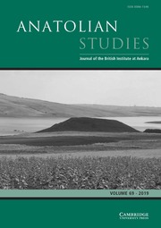 Anatolian Studies Volume 69 - Issue  -