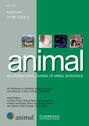 animal Volume 14 - Issue S2 -  9th Workshop on Modelling Nutrient Digestion and Utilization in Farm Animals (MODNUT)