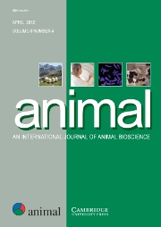 animal Volume 6 - Issue 4 -