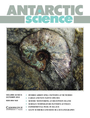 Antarctic Science Volume 24 - Issue 5 -