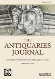 The Antiquaries Journal Volume 95 - Issue  -