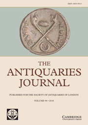 The Antiquaries Journal Volume 98 - Issue  -