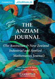The ANZIAM Journal Volume 49 - Issue 4 -