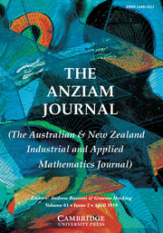 The ANZIAM Journal Volume 61 - Issue 2 -