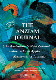 The ANZIAM Journal Volume 61 - Issue 4 -