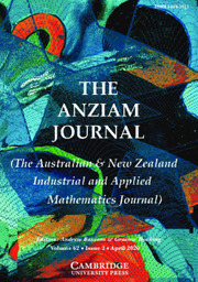 The ANZIAM Journal Volume 62 - Issue 2 -