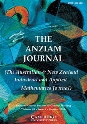 The ANZIAM Journal Volume 62 - Issue 4 -