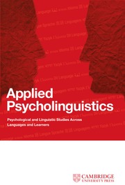 Applied Psycholinguistics