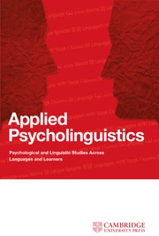 Psycholinguistics and neurolinguistics