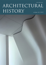 Architectural History Volume 62 - Issue  -