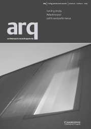 arq: Architectural Research Quarterly Volume 11 - Issue 2 -