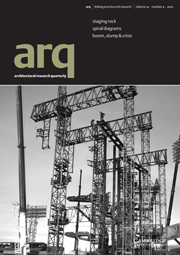 arq: Architectural Research Quarterly Volume 14 - Issue 4 -