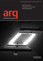 arq: Architectural Research Quarterly Volume 16 - Issue 1 -