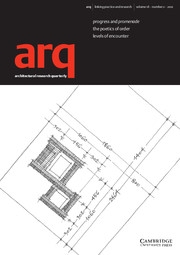 arq: Architectural Research Quarterly Volume 16 - Issue 2 -