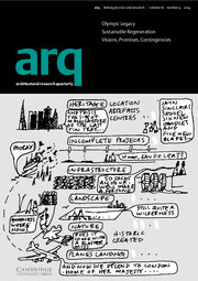 arq: Architectural Research Quarterly Volume 18 - Issue 4 -