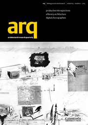 arq: Architectural Research Quarterly Volume 19 - Issue 2 -