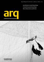 arq: Architectural Research Quarterly Volume 19 - Issue 3 -