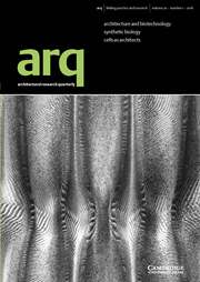 arq: Architectural Research Quarterly Volume 20 - Issue 1 -