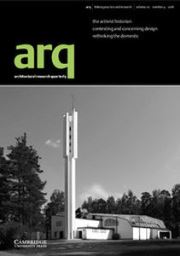 arq: Architectural Research Quarterly Volume 20 - Issue 4 -