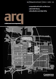 arq: Architectural Research Quarterly Volume 21 - Issue 1 -