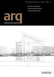 arq: Architectural Research Quarterly Volume 21 - Issue 2 -