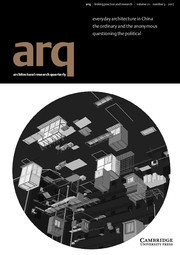 arq: Architectural Research Quarterly Volume 21 - Issue 3 -