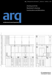 arq: Architectural Research Quarterly Volume 22 - Issue 4 -
