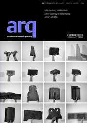 arq: Architectural Research Quarterly Volume 23 - Issue 1 -