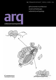 arq: Architectural Research Quarterly Volume 23 - Issue 2 -