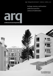 arq: Architectural Research Quarterly Volume 25 - Issue 3 -
