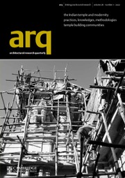 arq: Architectural Research Quarterly Volume 26 - Issue 1 -