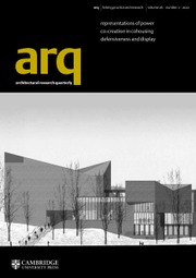 arq: Architectural Research Quarterly Volume 26 - Issue 2 -