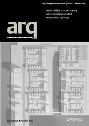 arq: Architectural Research Quarterly Volume 7 - Issue 1 -