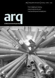 arq: Architectural Research Quarterly Volume 9 - Issue 1 -
