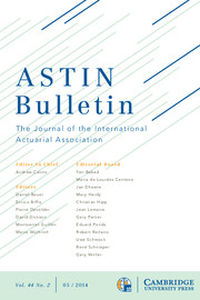 ASTIN Bulletin: The Journal of the IAA Volume 44 - Issue 2 -