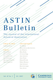 ASTIN Bulletin: The Journal of the IAA Volume 47 - Issue 1 -