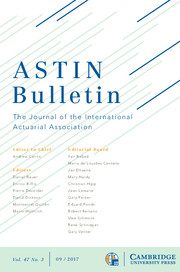 ASTIN Bulletin: The Journal of the IAA Volume 47 - Issue 3 -