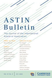 ASTIN Bulletin: The Journal of the IAA Volume 51 - Issue 2 -