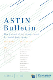 ASTIN Bulletin: The Journal of the IAA Volume 52 - Issue 1 -