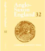 Anglo-Saxon England Volume 32 - Issue  -