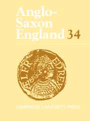 Anglo-Saxon England Volume 34 - Issue  -