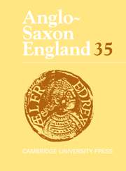 Anglo-Saxon England Volume 35 - Issue  -