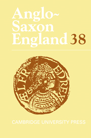Anglo-Saxon England Volume 38 - Issue  -