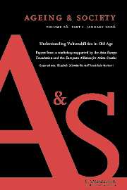 Ageing & Society Volume 26 - Issue 1 -