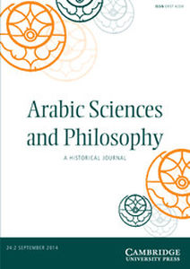 Arabic Sciences and Philosophy Volume 24 - Issue 2 -