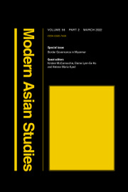 Modern Asian Studies Volume 56 - Special Issue2 -  Border Governance in Myanmar