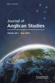 Journal of Anglican Studies Volume 20 - Issue 1 -