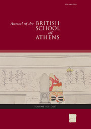 Annual of the British School at Athens Volume 112 - Issue  -